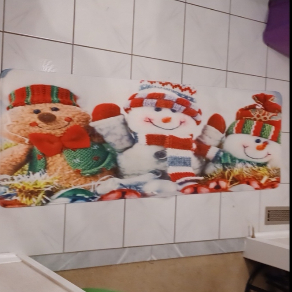 4/$60 Snowmen Carpet (Floor Mat) - Large